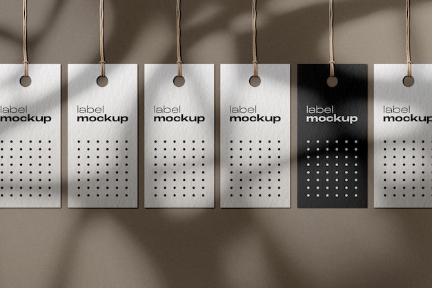 PSD label tag mockup