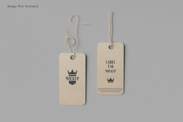 PSD label tag mockup