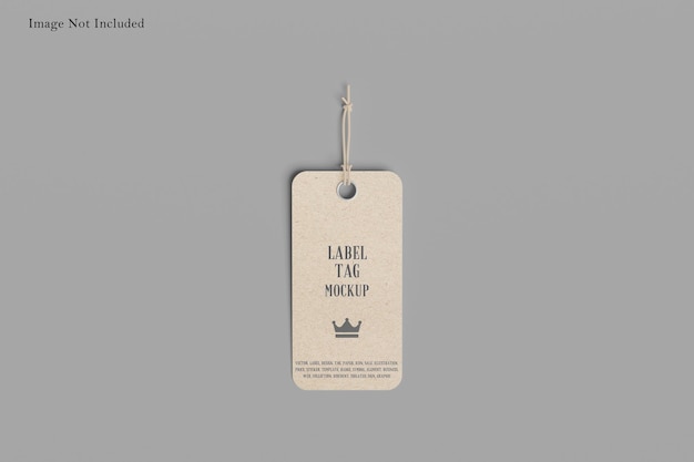 PSD label tag mockup