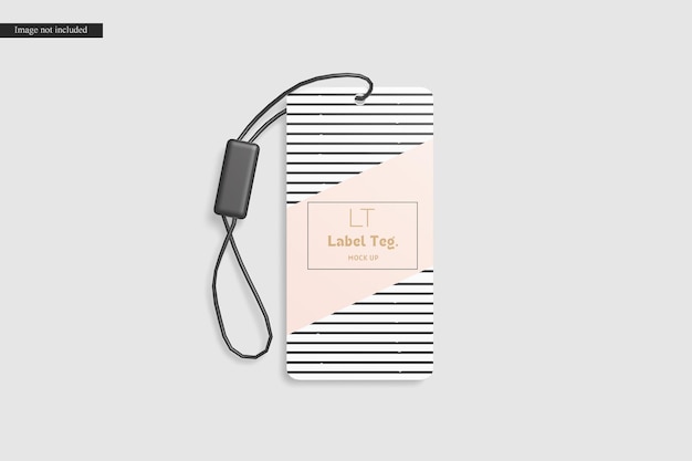 PSD label tag mockup