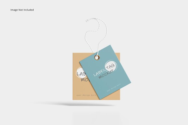 PSD label tag mockup