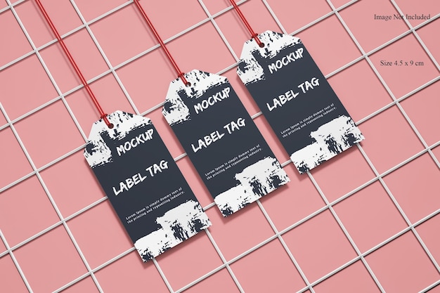 Label tag mockup