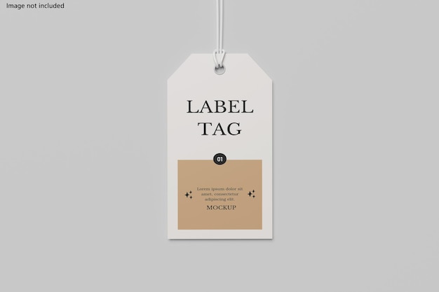 Mockup tag etichetta