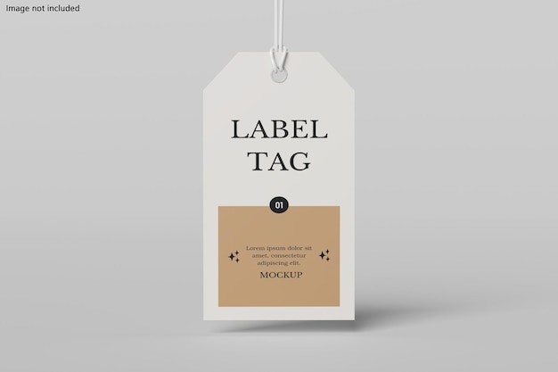 Mockup tag etichetta