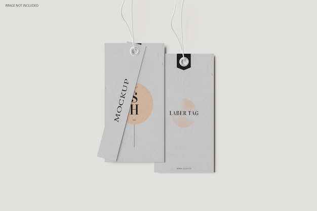 Label tag mockup