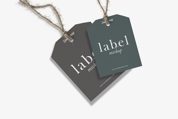 Label tag mockup