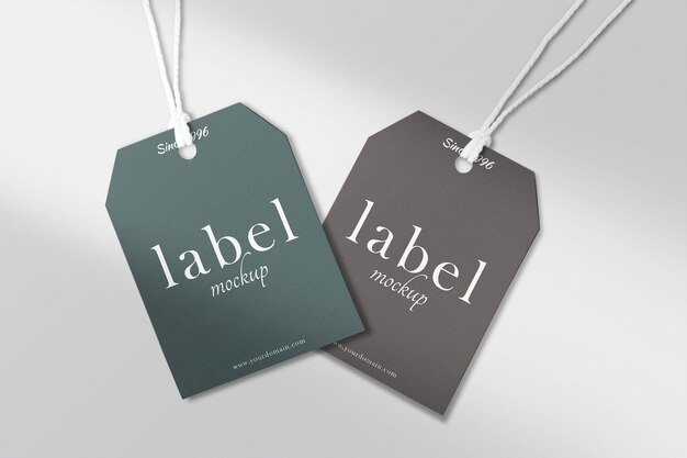 Label tag mockup