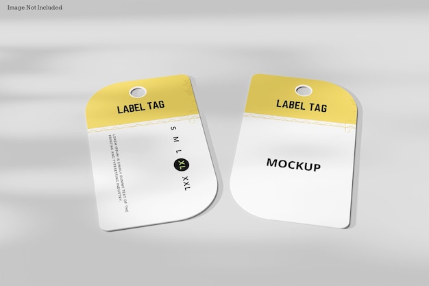 Label tag mockup