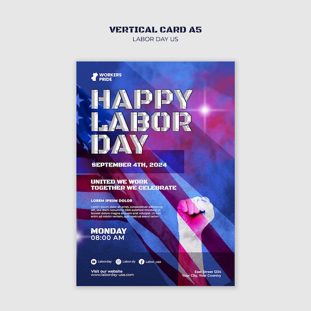 labor day celebration template