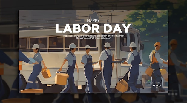 PSD labor rights psd template