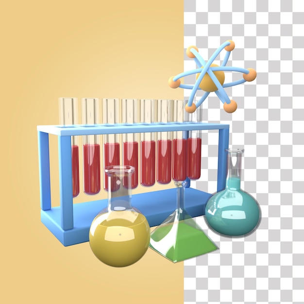 Laboratoriumapparatuur 3d pictogram