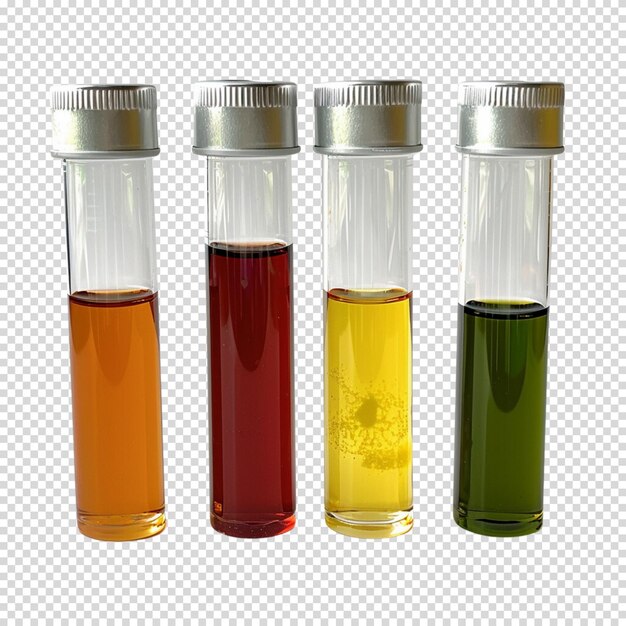 Laboratory day science elements isolated on transparent background