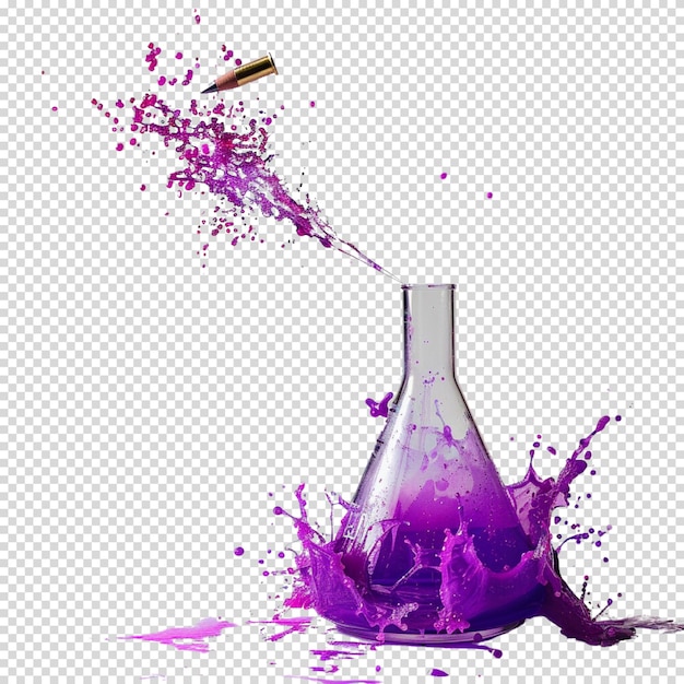 PSD laboratory day science elements isolated on transparent background