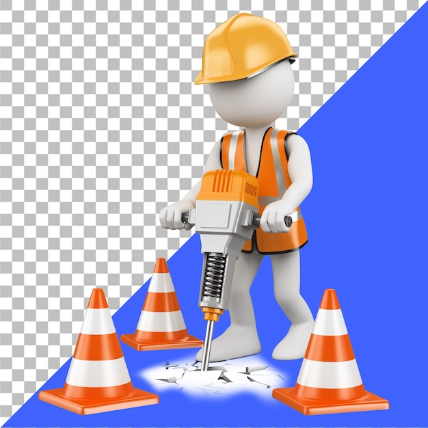 Иллюстрация 3D-иконы труда