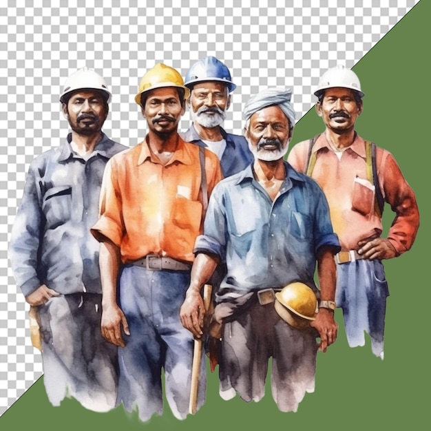 PSD labour day png illustration