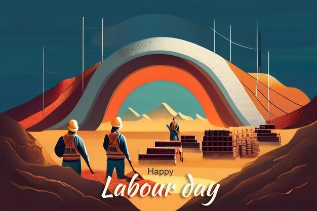 PSD labour day psd banner design