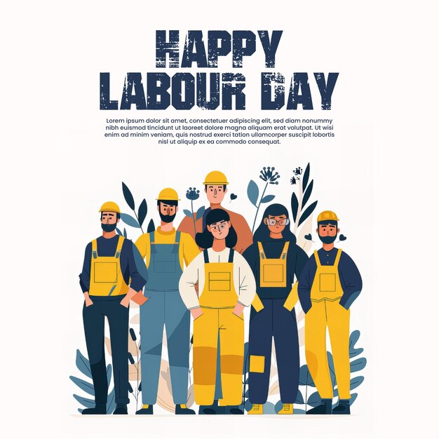 PSD labour day social media post