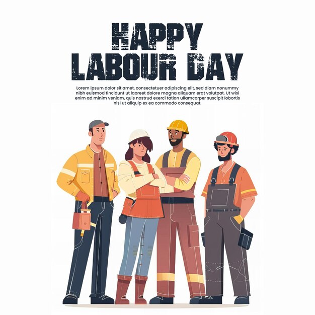 PSD labour day social media post