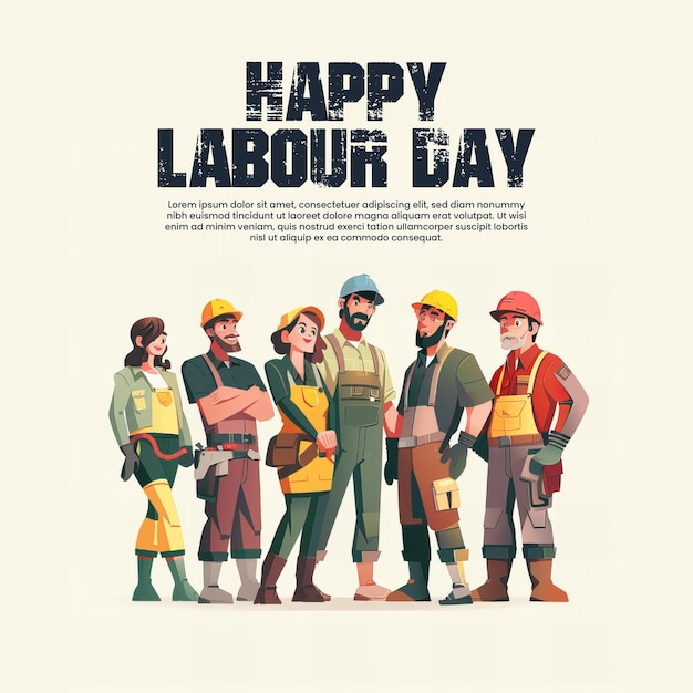 PSD labour day social media post