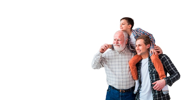 PSD lachend familieportret