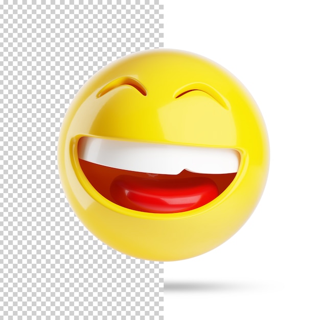 Lachend gezicht emoji 3d