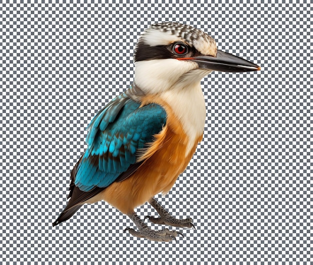 PSD lachende kookaburra vogel geïsoleerd op transparante achtergrond