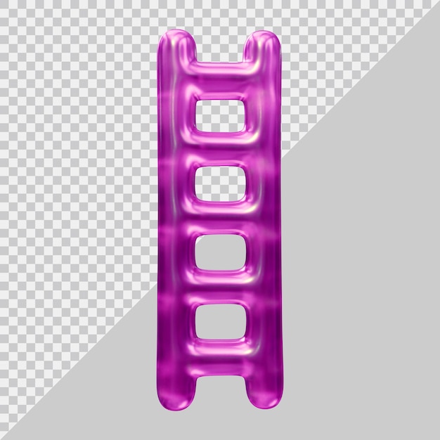 PSD ladder design geometric shape in 3d render