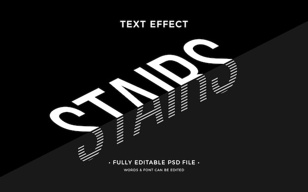 PSD ladder text effect