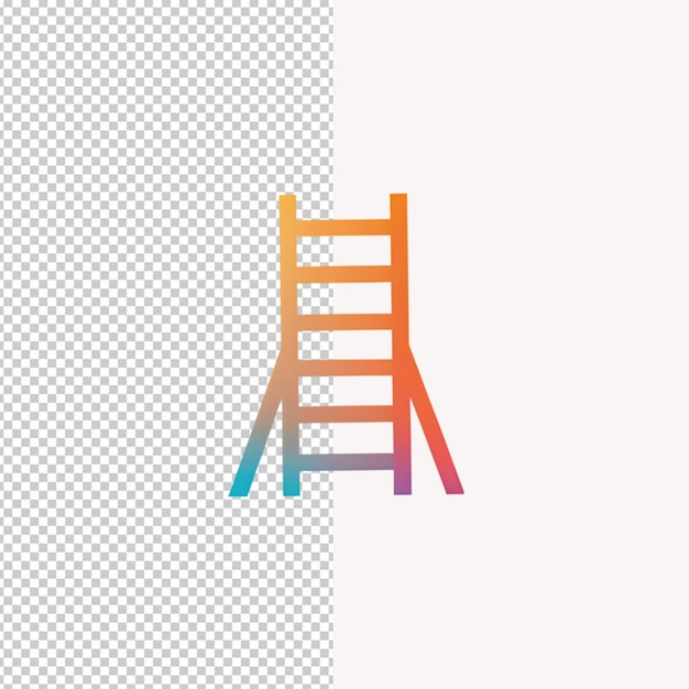 PSD ladder toss logo on transparent background