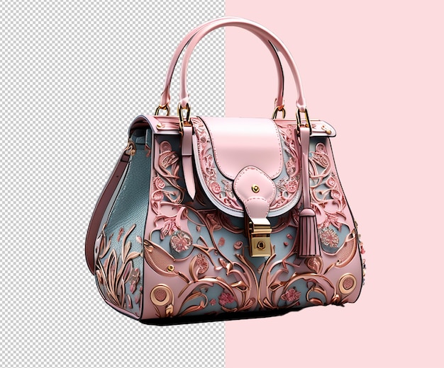 PSD ladies purse design 3d render and purse icon designs and psd files template