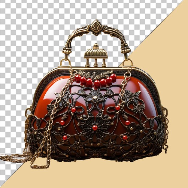 PSD ladies purse png illustration