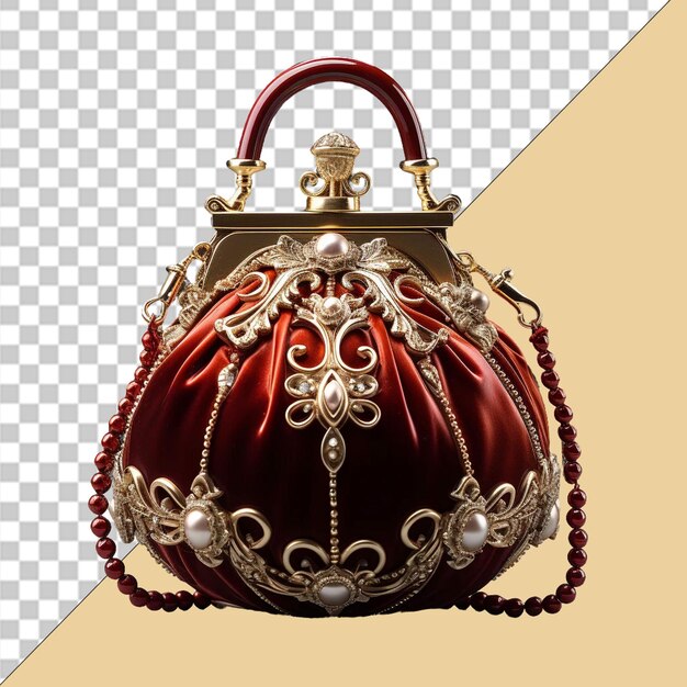 PSD ladies purse png illustration