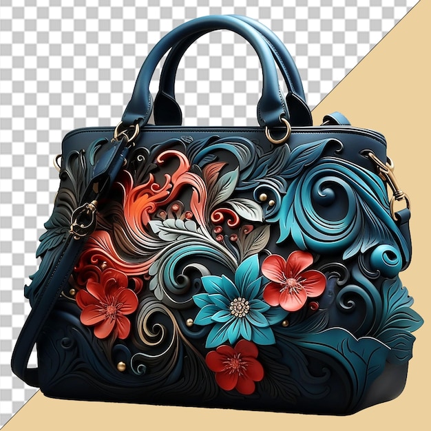 PSD ladies purse png illustration