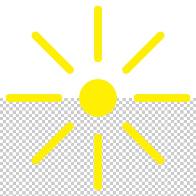 Ładowanie symbolu koło png szablon projektu elementu w kolorze żółtym