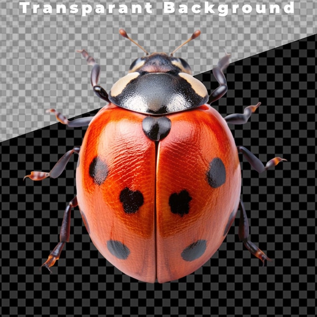 PSD ladybug in fijne details