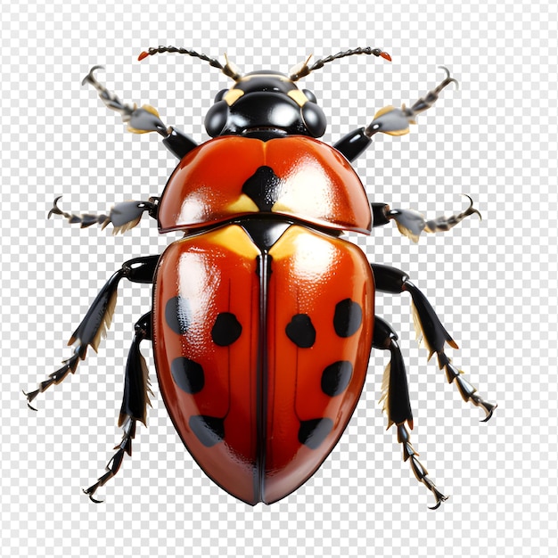 Ladybug isolated on transparent background lady bug isolated clip art generative ai