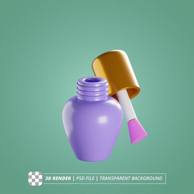 LAKIER DO PAZNOKCI 3D RENDER POJEDYNCZE OBRAZKI