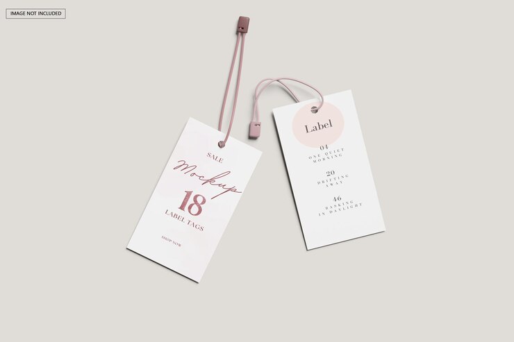 PSD lalel tag mockup
