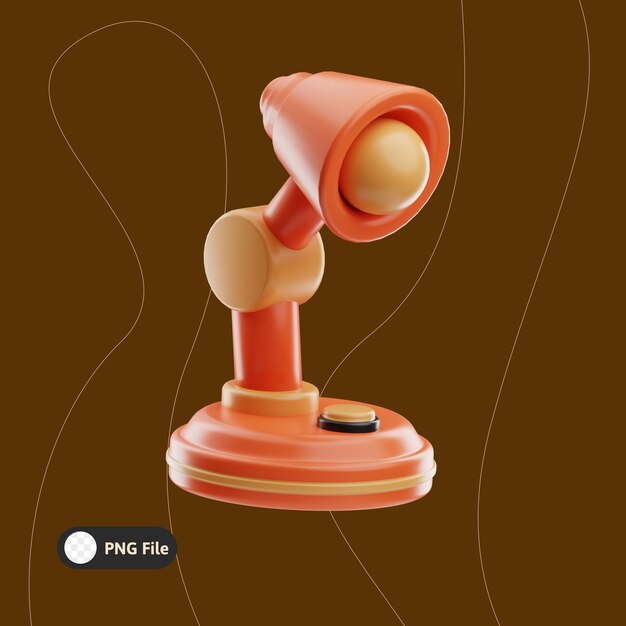 lamp education school illustration 3d
