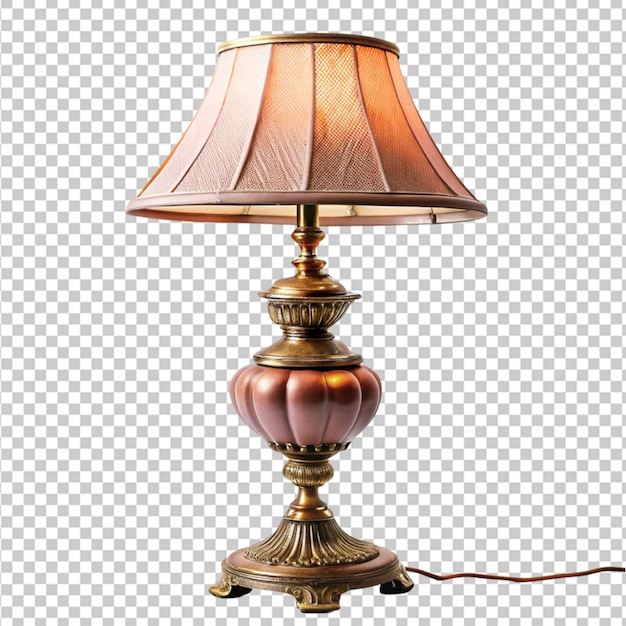 PSD lamp isolated on transparent background