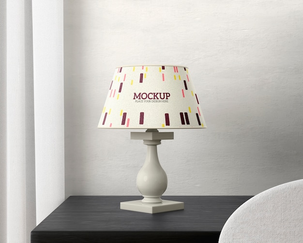 PSD lamp mock-up design for room decor