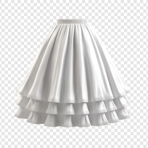 PSD a lamp shade with a white skirt on it