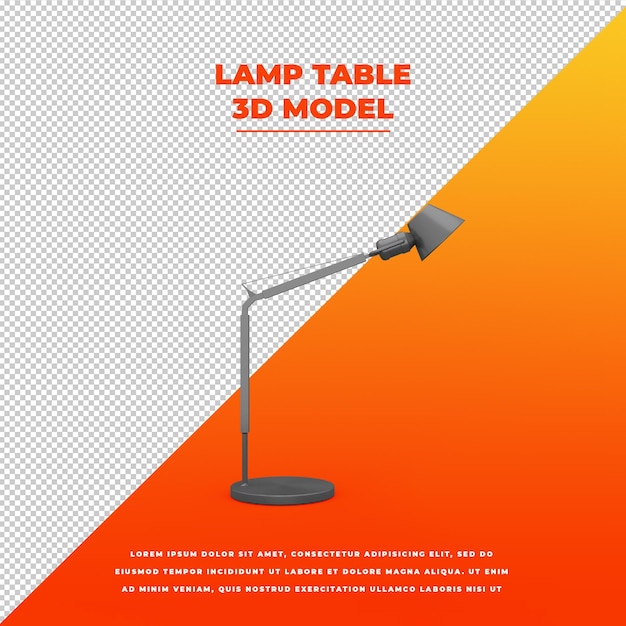 PSD lamp table