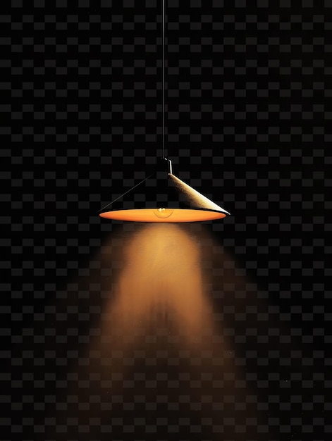 lamp with a lamp on the background of a dark background