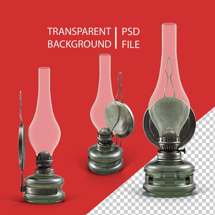 PSD lampa naftowa png