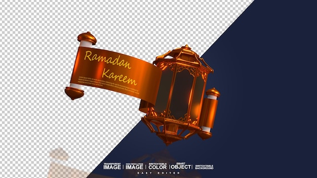 PSD lampa ramadan przezroczysty obraz