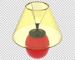 PSD lampka nocna na przezroczystym tle ilustracja renderowania 3d
