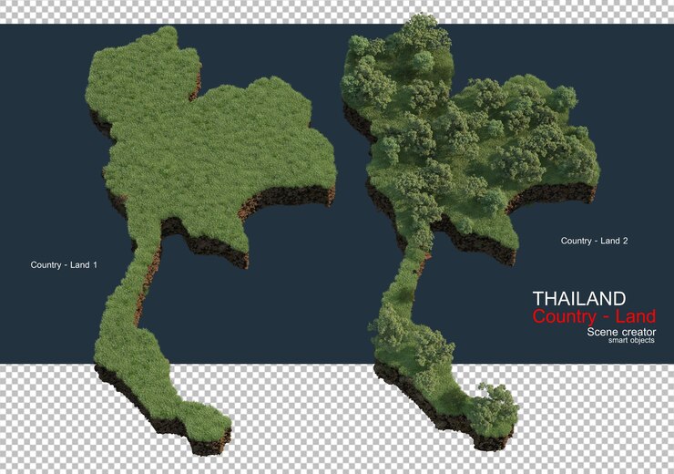 PSD a land of grass and rocks. different countries