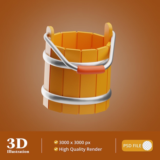 PSD landbouw object emmer illustratie 3d