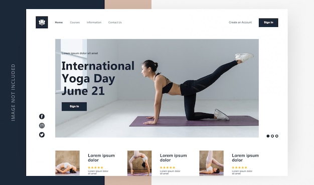 landing page international yoga day
